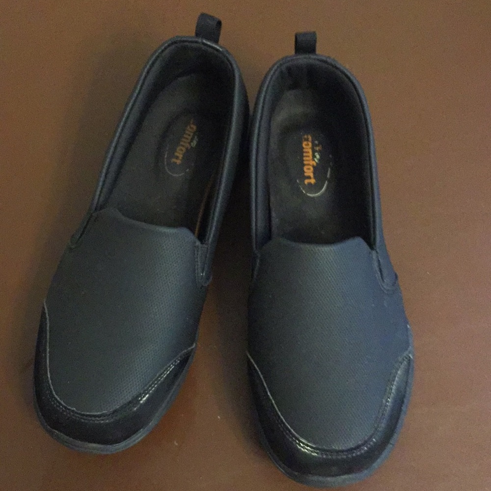 Flep comfort shoes in purely Black for woman